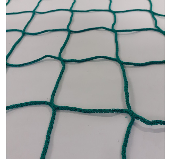 Сітка для футболу БЕЗВУЗЛОВА «ЄВРО-1», зелена (комплект з 2 шт.)