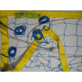 Сітка для пляжного волейболу «ТРАНЗИТ» волейбольна сітка пляжна з тросом синьо-жовта