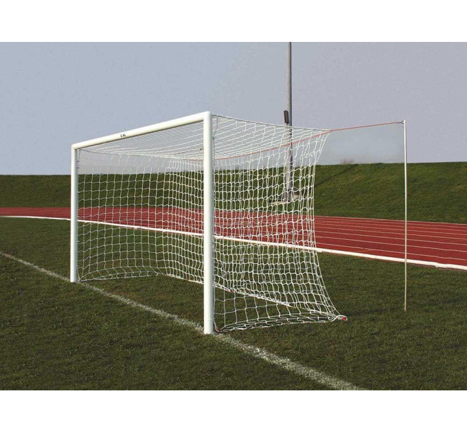 Сітка для футболу підвищеної міцності «ЕКСКЛЮЗИВ 2,1» біла (комплект з 2 шт.)