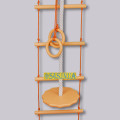 Дитячий мотузковий набір для шведської стінки з дерева набір підвісний «ЕЛІТ» з тарзанкою, золото