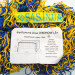 Сітка футбольна для футбольних воріт «ЕКОНОМ 1,5» жовто-синя (комплект з 2 шт.)