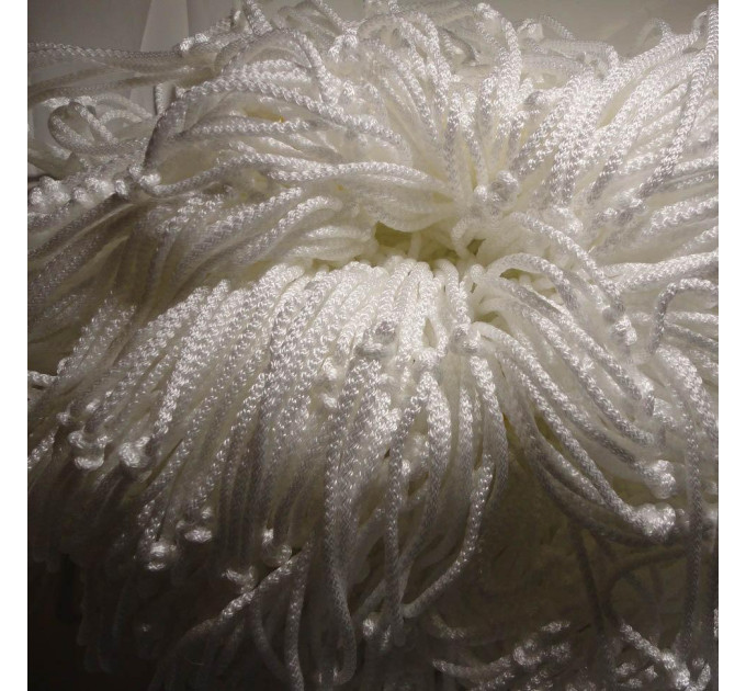 Сітка для футболу підвищеної міцності «ЕКСКЛЮЗИВ 2,1» біла (комплект з 2 шт.)