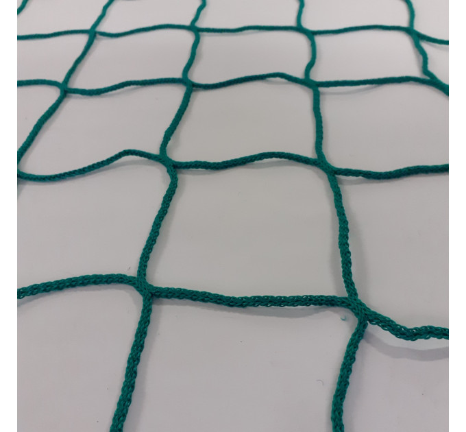 Сітка для футболу БЕЗВУЗЛОВА «ЄВРО 2,1», зелена (комплект з 2 шт.)