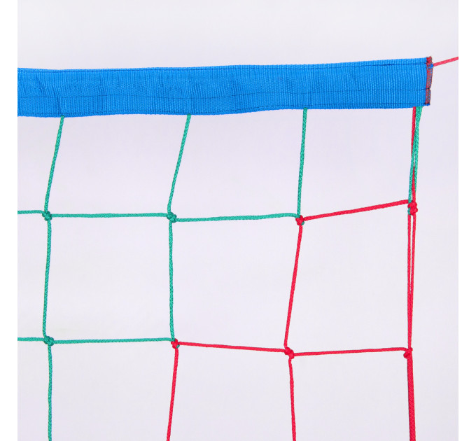 Волейбольна сітка «Дитяча», зелено-червоний
