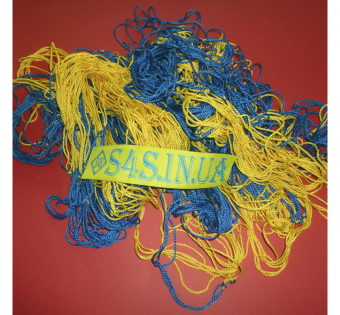 Сітка-гаситель для футзалу, гандболу «ЕКОНОМ» жовто-синій (комплект з 2 шт.)
