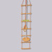 Дитячий мотузковий набір для шведської стінки з дерева набір підвісний «ЕЛІТ» з тарзанкою, золото