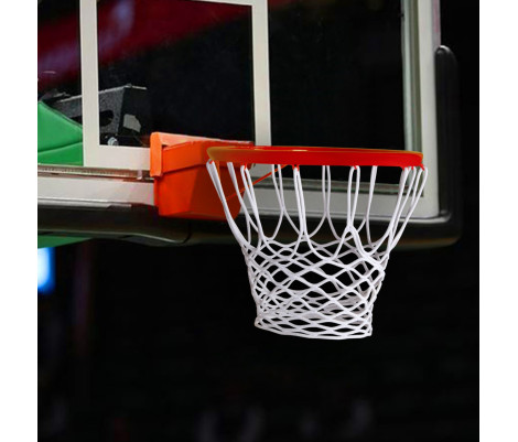 Без-вузлова сітка баскетбольна «ЄВРО», шнур діаметром 7 мм (стандартна) біла