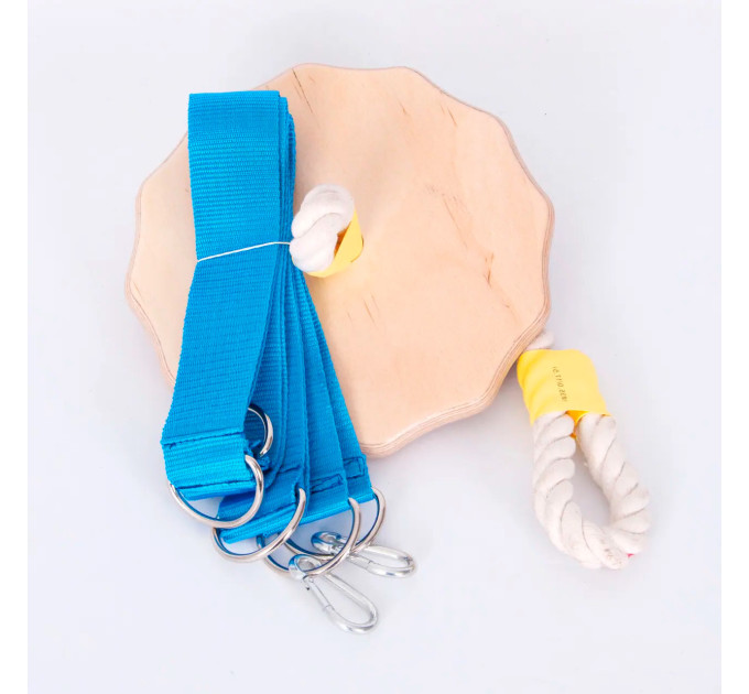 Качеля дитяча з дерева тарзанка спортивна підвісна «ЕЛІТ ЛАК»