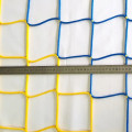 Сітка для футболу БЕЗВУЗЛОВА підвищеної міцності «ЕЛІТ» жовто-синя (комплект 2 шт)