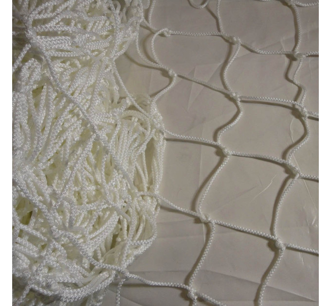 Сітка міні-футболу, футзалу «ЕКСКЛЮЗИВ 1.1 Класика» біла (комплект з 2 шт.)