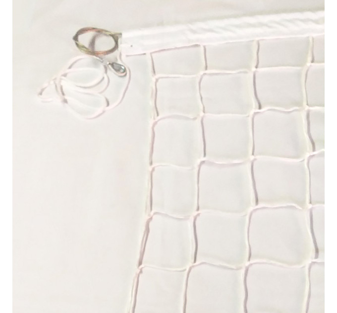 Сітка для волейболу «Еліт 10» з тросом сітка волейбольна, біла