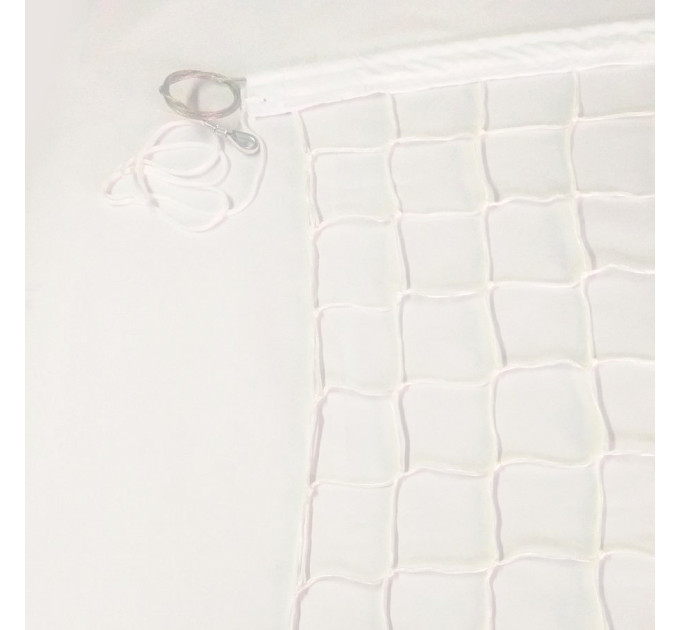 Сітка для волейболу «Еліт 10» з тросом сітка волейбольна, біла