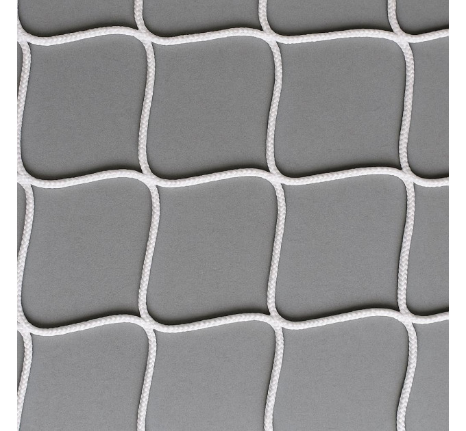 Сітка волейбольна без-вузлова «Євро» з тросом, сітка для волейболу, біла