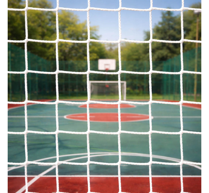 Загороджувальна сітка без-вузлова Д.3мм. Осередок 10см. біла. Спільно Іспанія Україна.