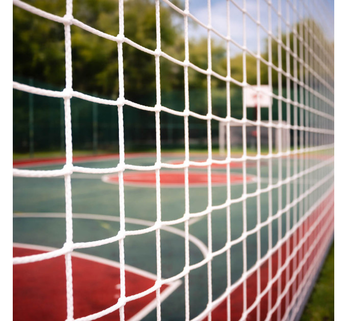 Загороджувальна сітка без-вузлова Д.3мм. Осередок 10см. біла. Спільно Іспанія Україна.