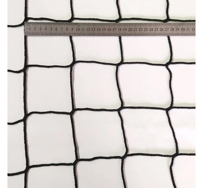 Загороджувальна безвузлова сітка D. 3 мм, комірка 10 см, різні кольори, щільність 75–85 г/м². Спільне виробництво Іспанія–Україна