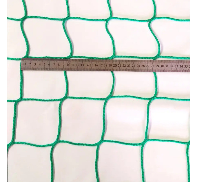 Загороджувальна безвузлова сітка D. 3 мм, комірка 10 см, різні кольори, щільність 75–85 г/м². Спільне виробництво Іспанія–Україна